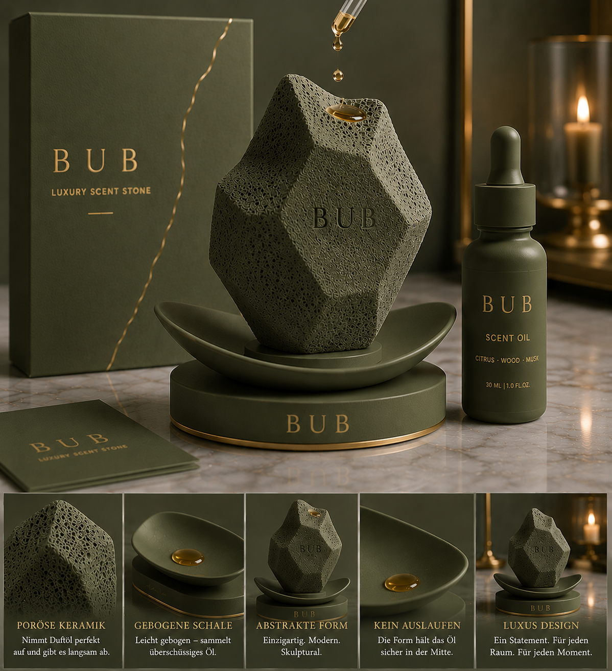 BUB Scentstone Dark Olive