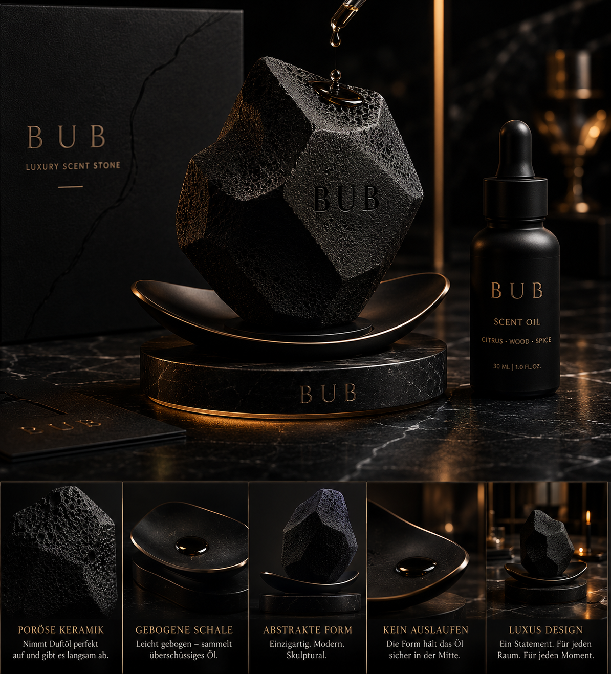 BUB Scentstone Deep Black
